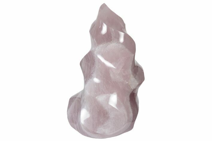 Tall, Polished Rose Quartz Flame - Madagascar #212402